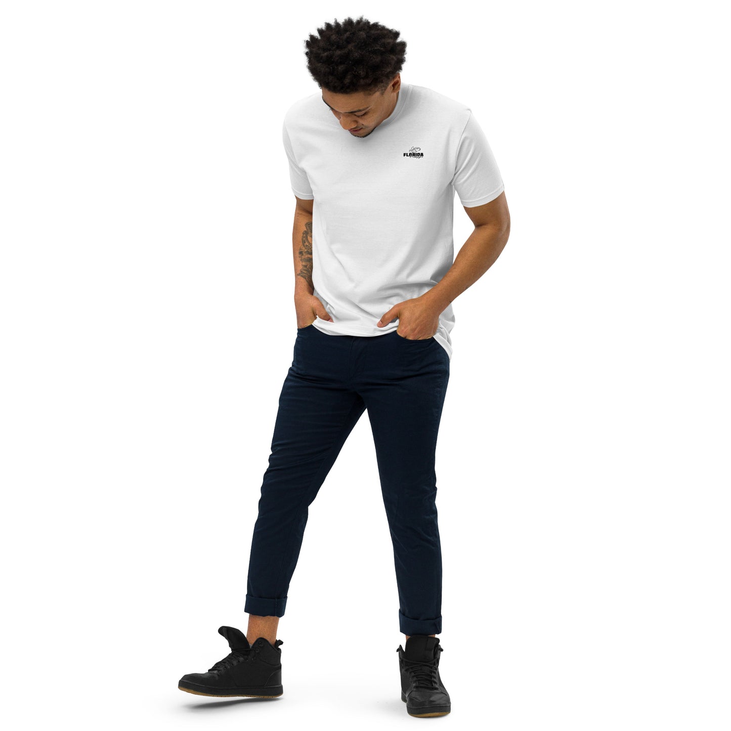 Peaches for Peace Men’s premium heavyweight tee