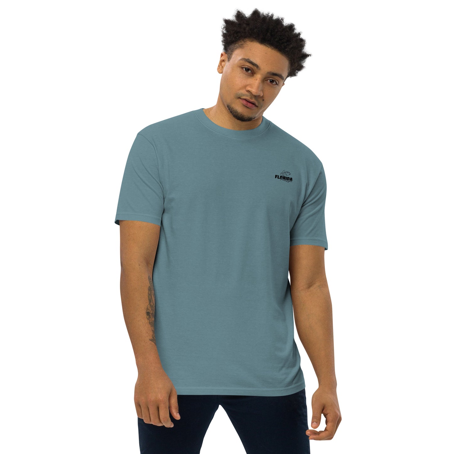 Peaches for Peace Men’s premium heavyweight tee