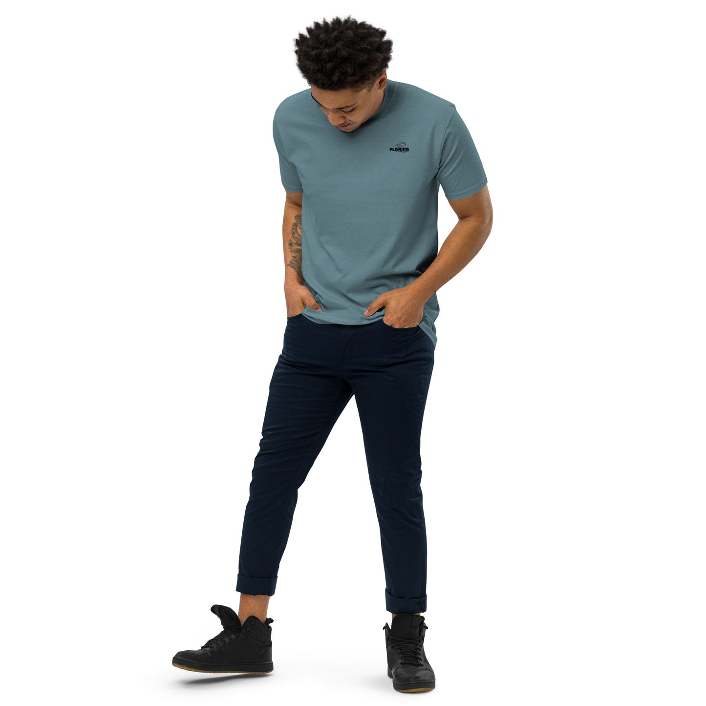 Peaches for Peace Men’s premium heavyweight tee