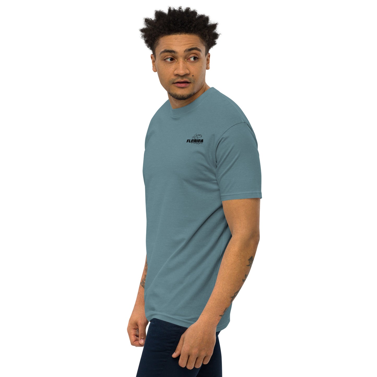 Peaches for Peace Men’s premium heavyweight tee