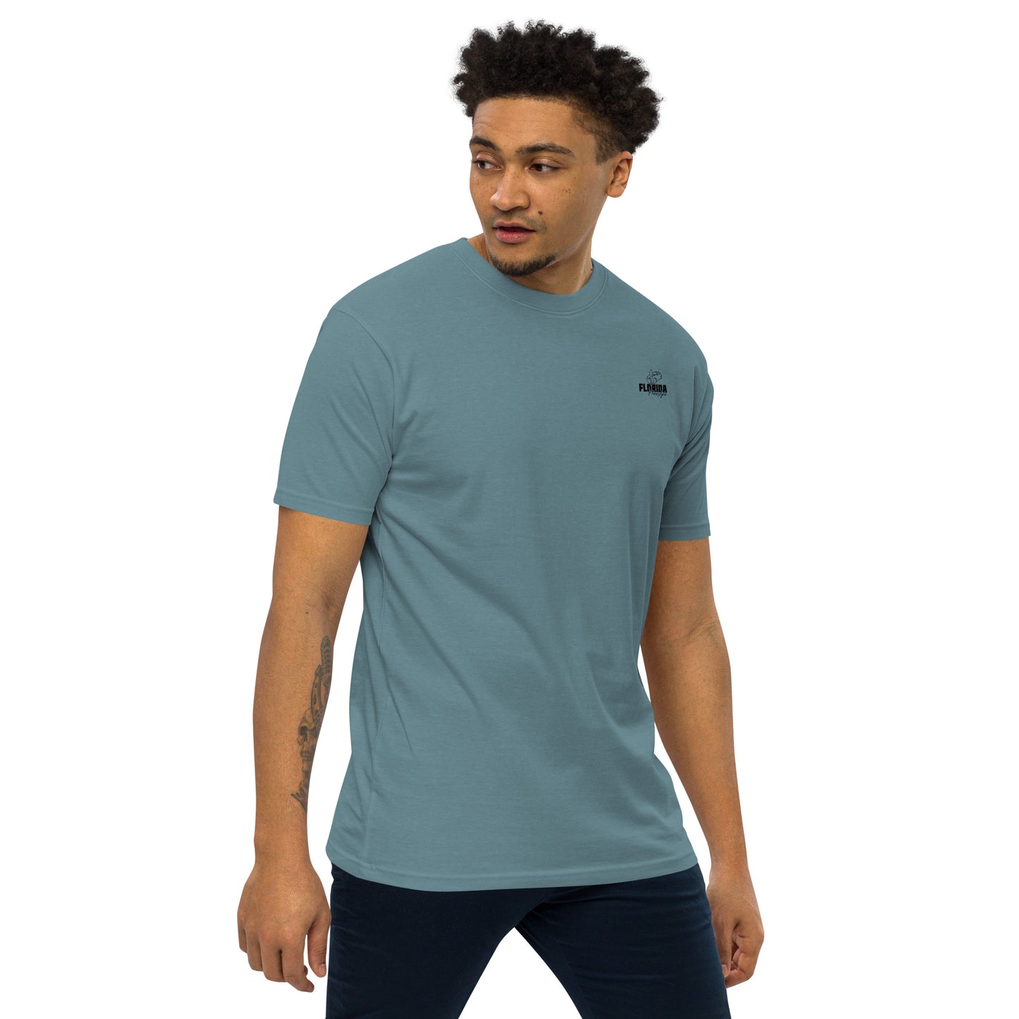 Peaches for Peace Men’s premium heavyweight tee