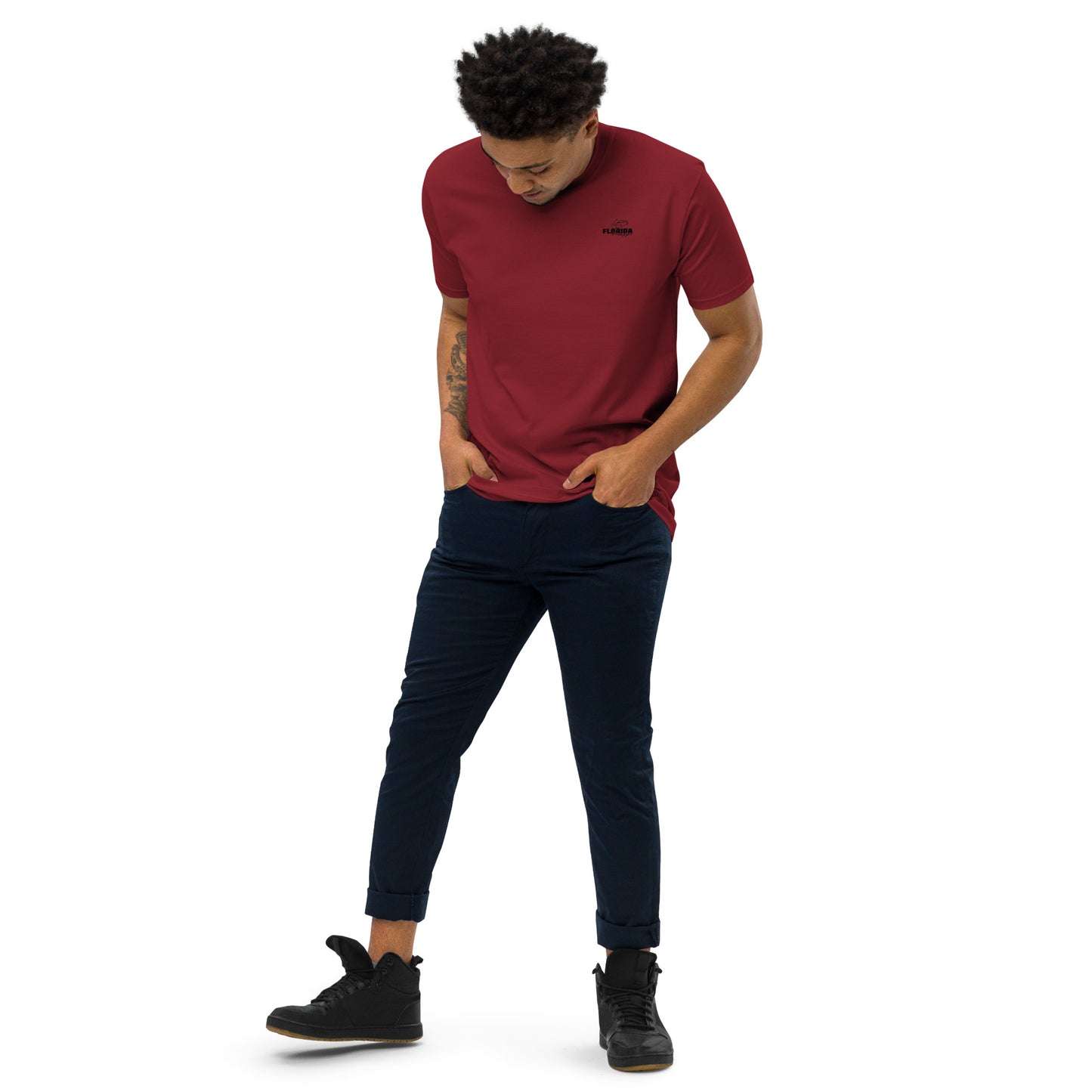 Peaches for Peace Men’s premium heavyweight tee