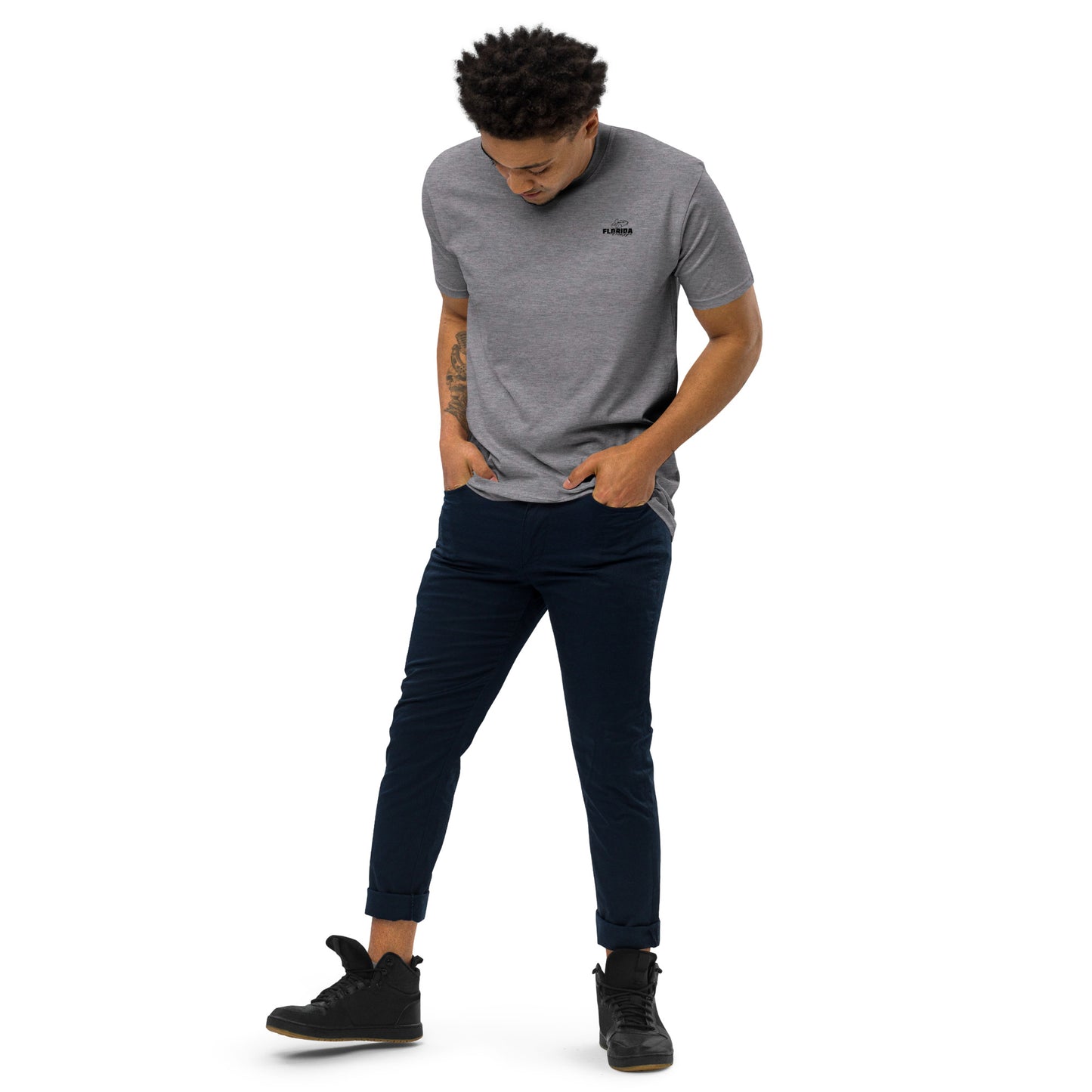 Peaches for Peace Men’s premium heavyweight tee