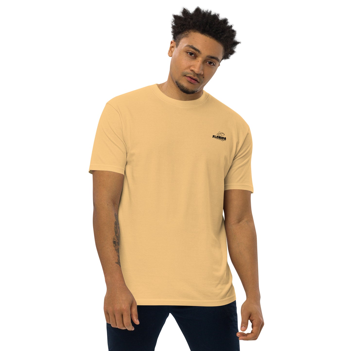 Peaches for Peace Men’s premium heavyweight tee