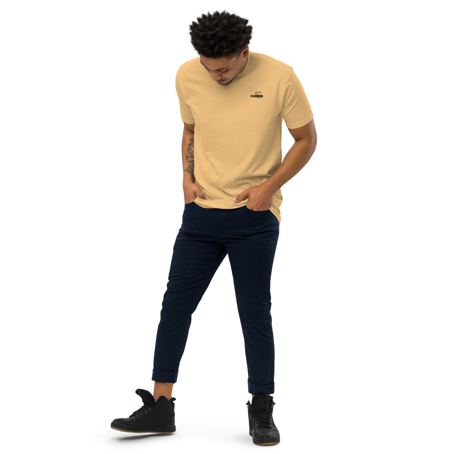 Peaches for Peace Men’s premium heavyweight tee