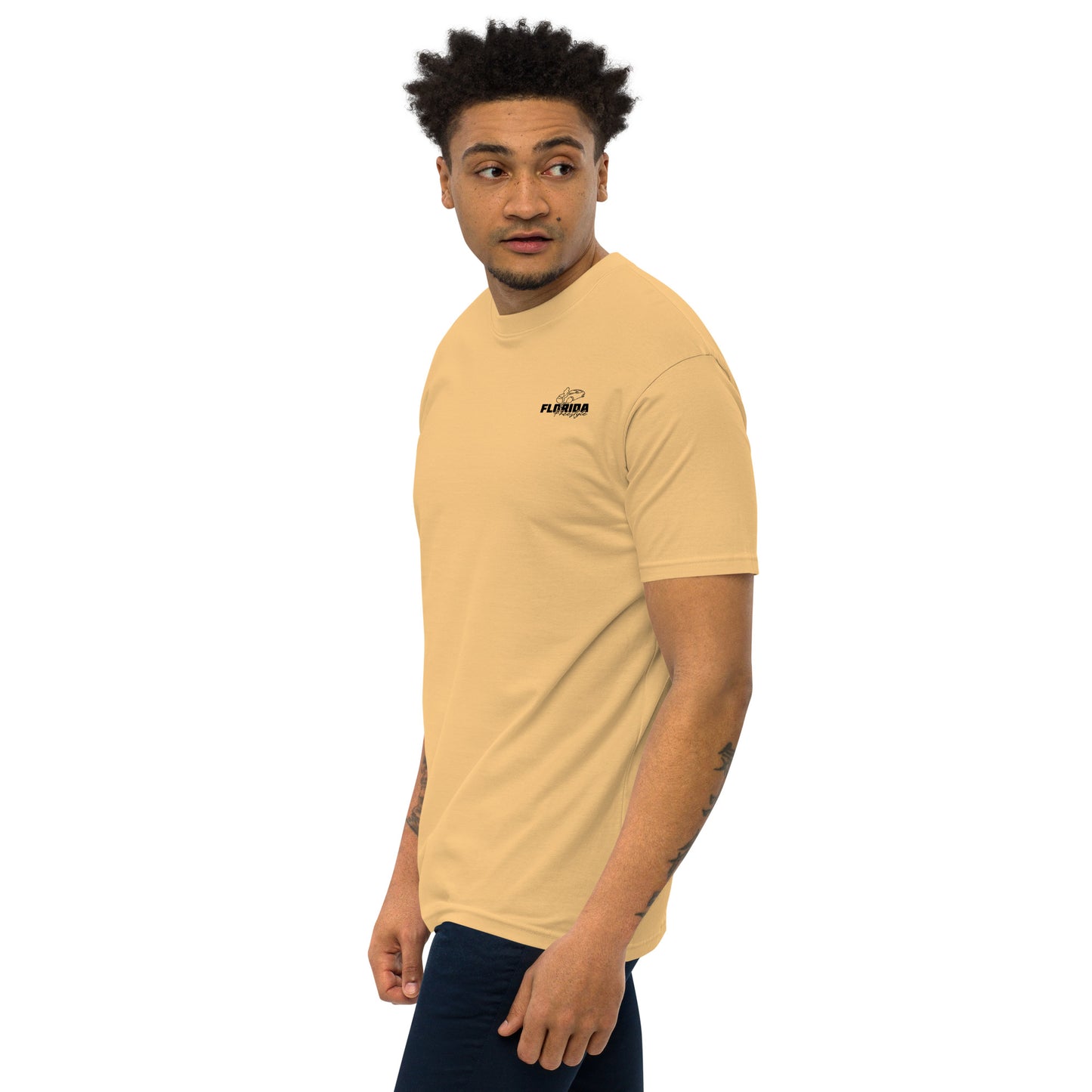 Peaches for Peace Men’s premium heavyweight tee