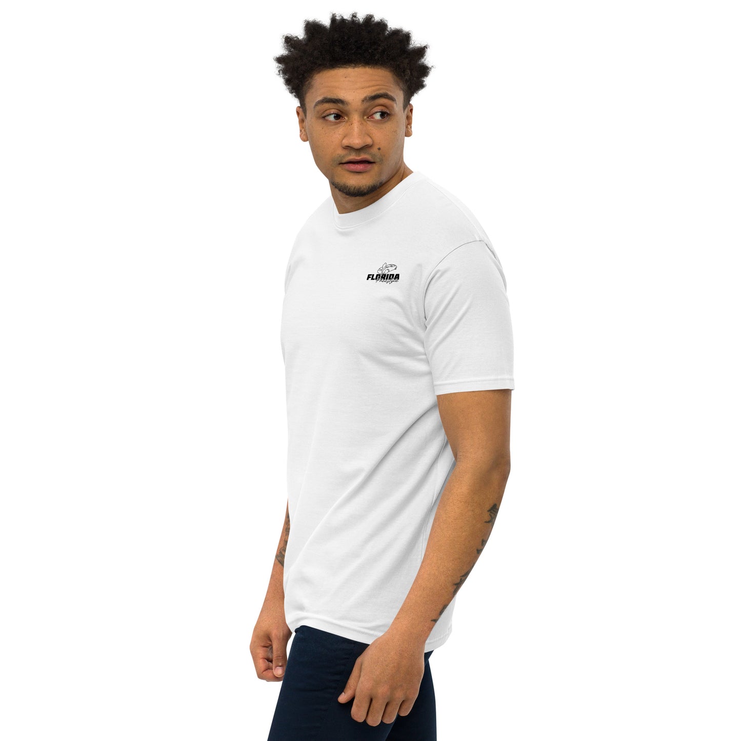 Peaches for Peace Men’s premium heavyweight tee